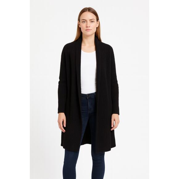 Halogen Black Long Knit Cardigan S - Picture 1 of 5